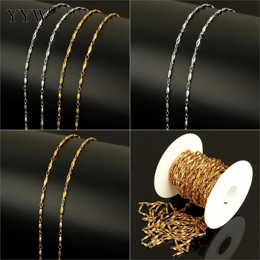 2018 Hot Sale Link Chain 10m/Spool Stainless Steel Jewelry