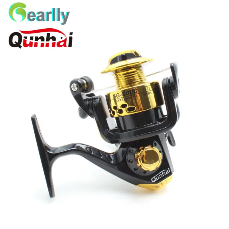 Qunhai 3 couleurs en option moulinet de pêche baitcasting SG1000-7000 5.1: 1 6BB moulinet de pêche moulinet de pêche