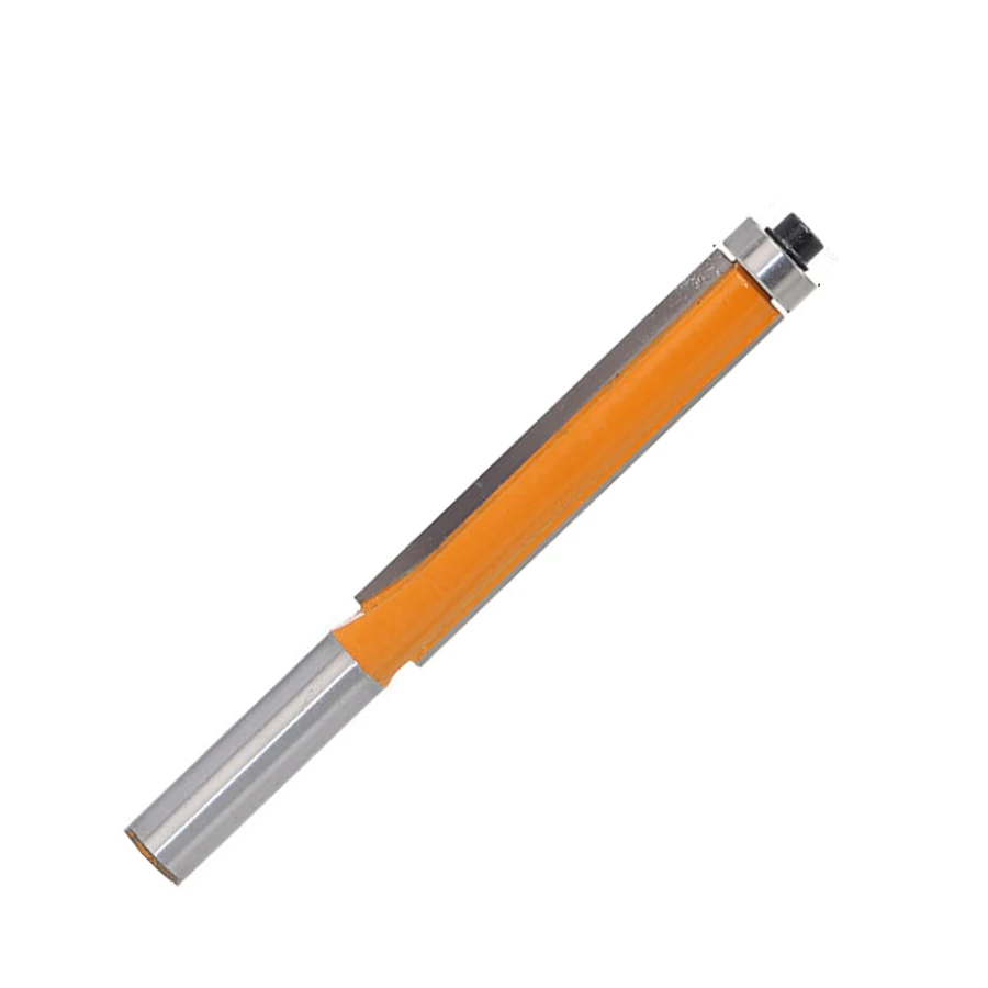 

Extra Long Straight Router Bit 8mm Shank Flush Trim Lengthened Woodworking Tool^