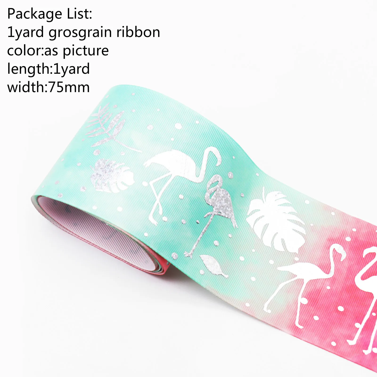 1 ярд 25 мм 75 мм единорог; Фламинго Grosgrain лента для DIY аксессуары для волос цветок подарочная упаковка Рождественский Свадебный декор - Цвет: Антикварная бронза