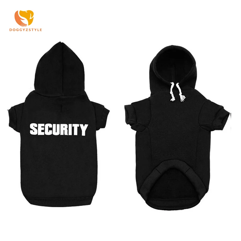 

Pet Dog Hoodie Dogs Cotton Hooded Husky Dachshund Clothes Black Letters Coat Autumn Winter Costume Roupa Cachorro DOGGYZSTYLE