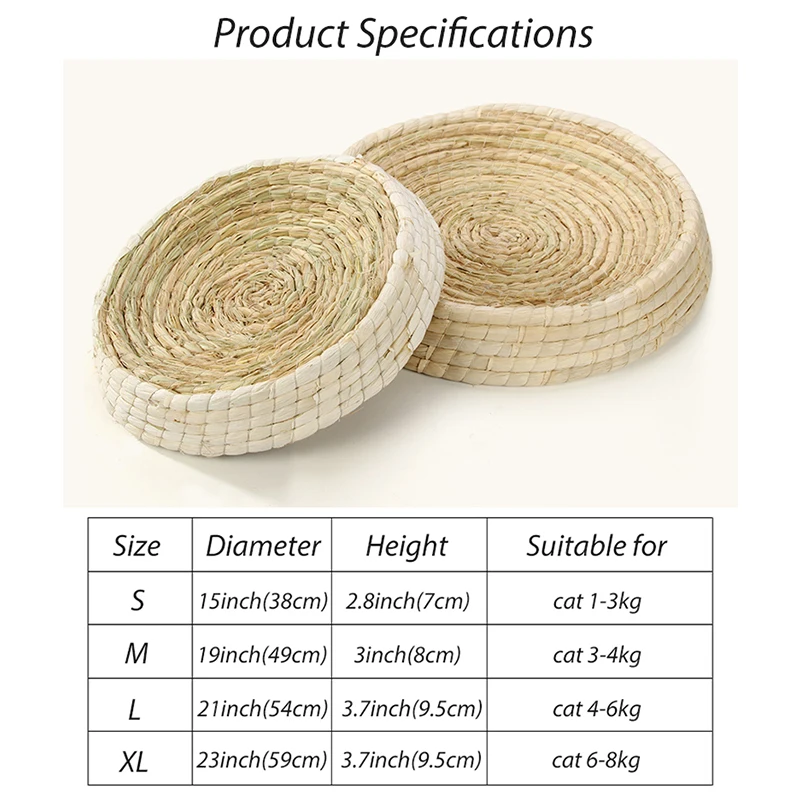 Infant Shining Breathable Cat Bed Cat House Handwork Nest Summer Cat Scratch Board Summer Breathabl