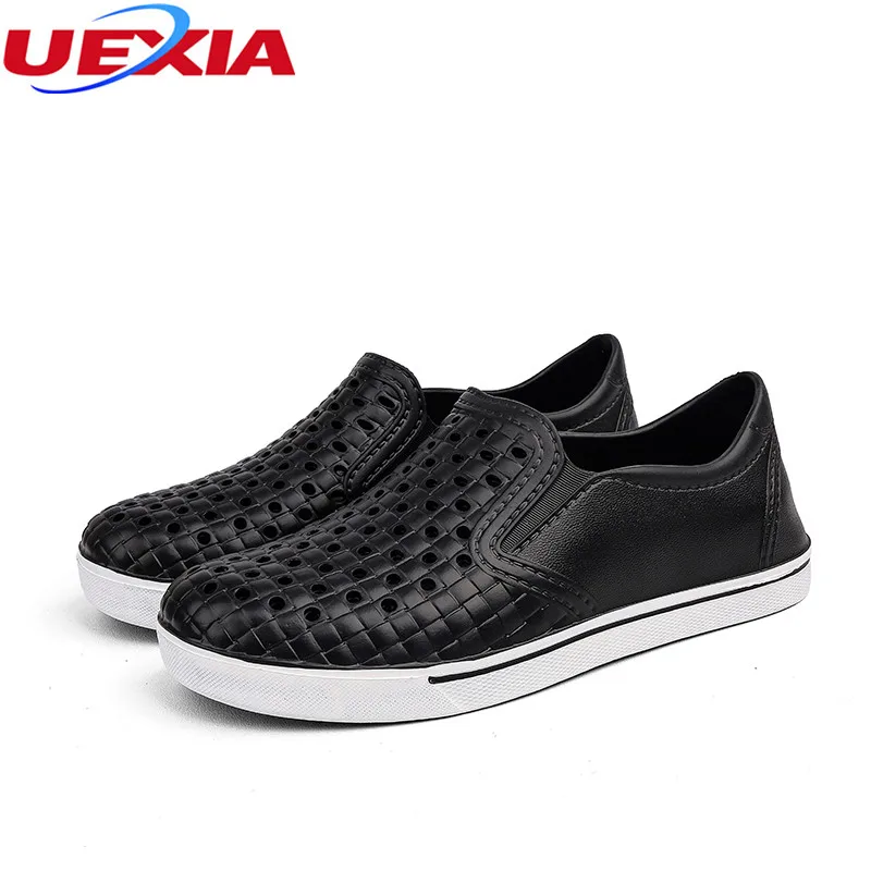 

UEXIA Summer Breathable Casual Fashion Men Shoes Water Beach Zapatillas New 2018 fashion Sandals Plastic Summer Water Slippers