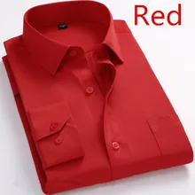 С длинным рукавом Тонкий Для мужчин платье рубашка Фирменная Новинка Мода Высокое качество Твердые мужской Костюмы Fit Бизнес рубашки