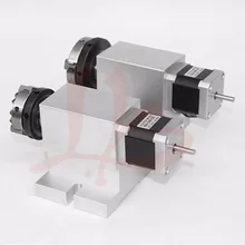 Нет налога для России, роторная ось 3 кулачковый патрон 65 мм ЧПУ 4-я ось гармонический привод для 3D гравировальный станок