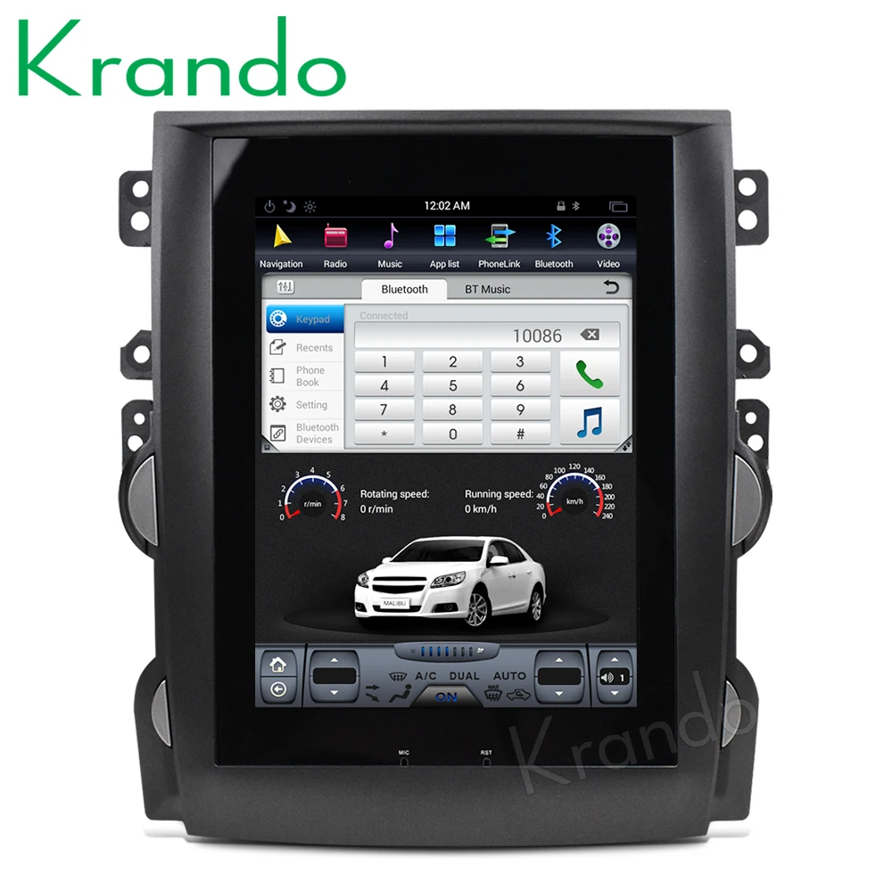 Krando Android 8.110." Tesla вертикальный сенсорный экран автомобильный мультимедийный плеер gps для Chevrolet Malibu 2013- развлечения