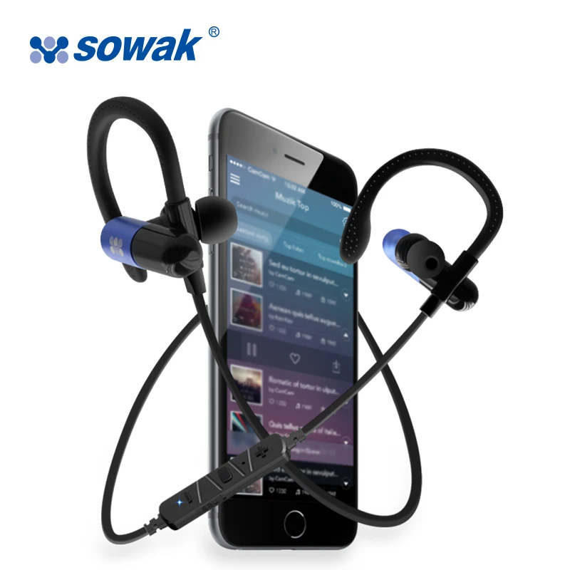 Шум шумоподавления наушники Sowak W1 Bluetooth 4 1 спортивные Apt X Hi Fi 3D стерео Беспроводной
