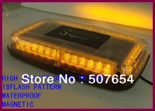 High intensity 35cm DC12V 36W Led emergency Mini lightbar,warning light bar for police ambulance fire truck,18flash,waterproof