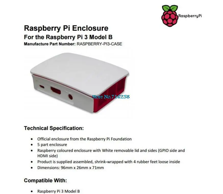 Горячая Распродажа чехол для Raspberry Pi 3 3B 3B+ официальный корпус из АБС-пластика Корпус для Raspberry pi 2 корпус от Raspberry Pi Foundation