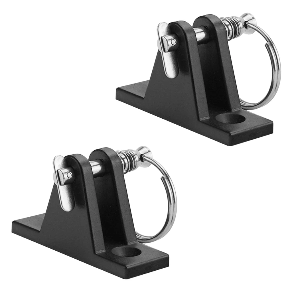 

2Pcs Universal Nylon Marine Boat Canopy Cover Bimini Top Deck Hinge Jaw Slide Eye End Fitting Hardware with 2 Hole Screws