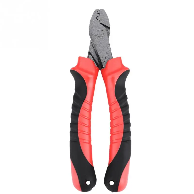 

High Carbon Steel Fishing Pliers Multi-functional Fishing Crimping Pliers Tool Comfortable Rubber Handle Tackle Accessory