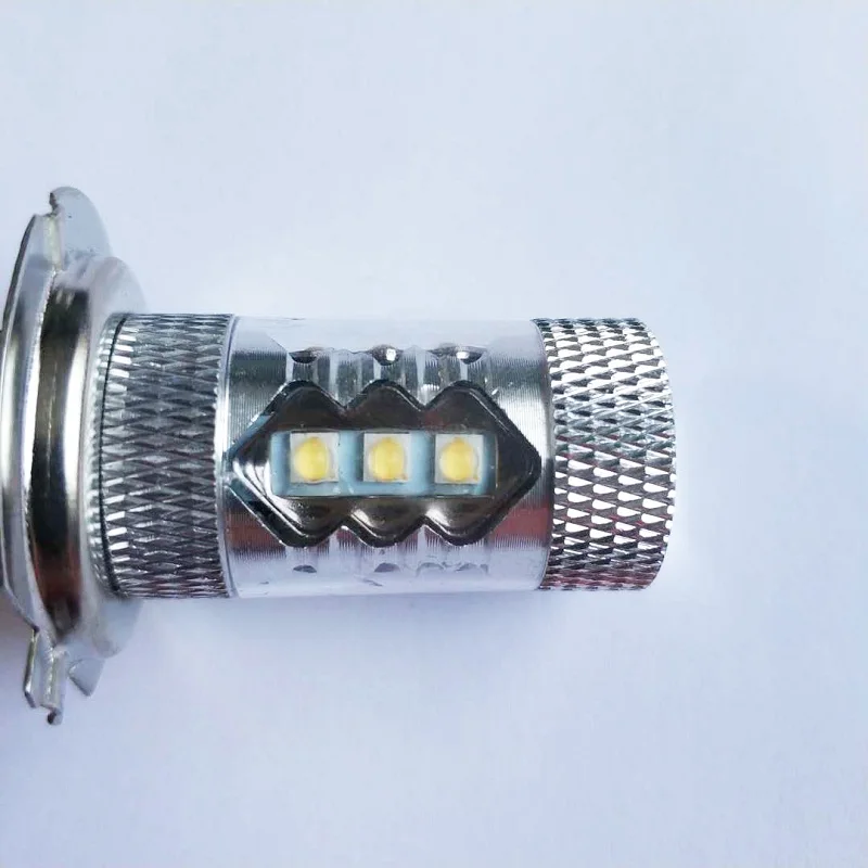 Светодиодный светильник, лампа для вождения H8/H3/9005-16SMD 2828 80W 6500 K-7000 K, белый DC12-24V, головной светильник, светильник, 2 шт