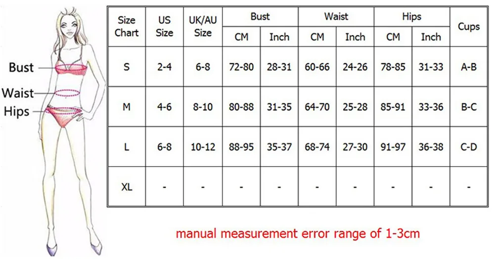 Women Push-up Strappy Knit Crochet Padded Bra Bandage Bikini Set Swimsuit Triangle Thong Bottoms Swimwear Summer Bathing