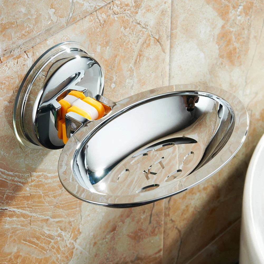 Мыльница, сильный подшипник, вакуумная нержавеющая сталь, кухня, нержавеющий, для хранения, без бурения, настенное крепление, ванная комната, мощная присоска