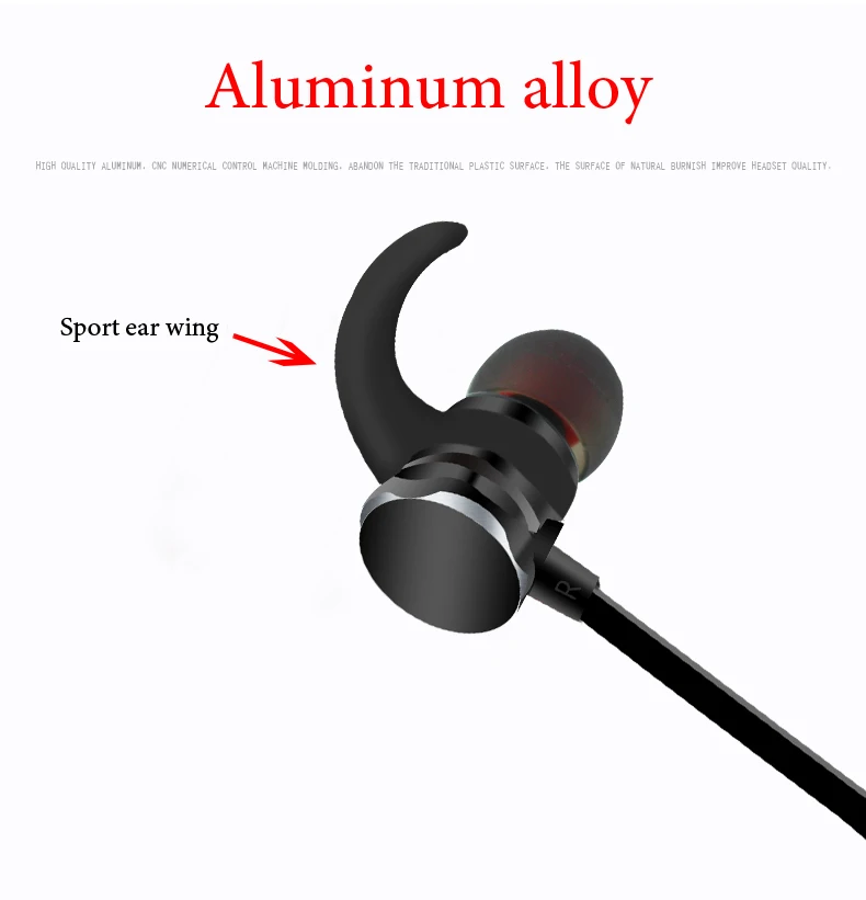 MagiftM11 Sport Bluetooth Earphone Wireless Headphone Bass Music In-ear Stereo Bluetooth Vrsion 5.0 Magnetic Headsets with Mic (12)