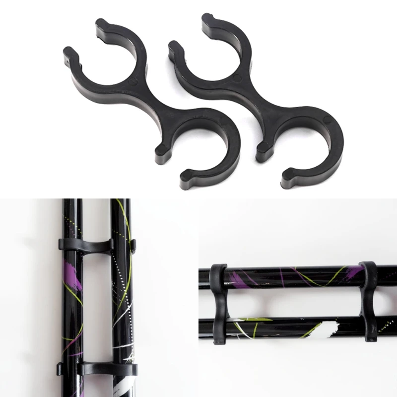 

2pcs Walking Stick Buckle Trek Basket Rubber Tip Carbon Fiber Hike Poles Clasp