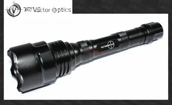 

Vector Optics Longbowma Tactical Rechargeable R2 LED Flashlight 440 Lumens Hunting Torch with Gun Barrel Mount