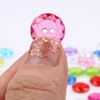 100PCS 13mm Plastic Round Crystal Buttons Mix Colors 2-holes Flatback Sewing Button Garments Accessories Handmade button Crafts 4