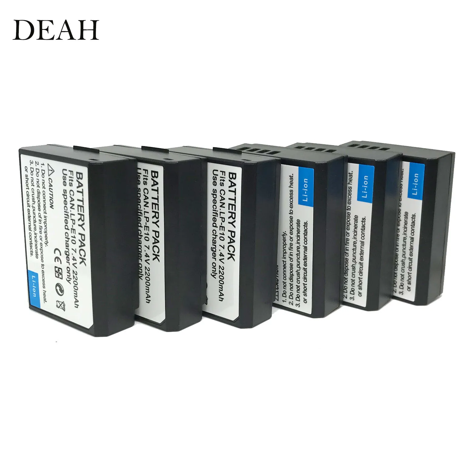 

LP-E10 LPE10 Li-Ion Battery Packs for Canon EOS Rebel T3 1100D Kiss X50 Rebel T5 1200D Rebel T6 EOS 1300D Cameras battery