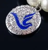 

Greece Sorority Greek ZPB Greek University ZETA PHI BETA Dove rhinestone Charms
