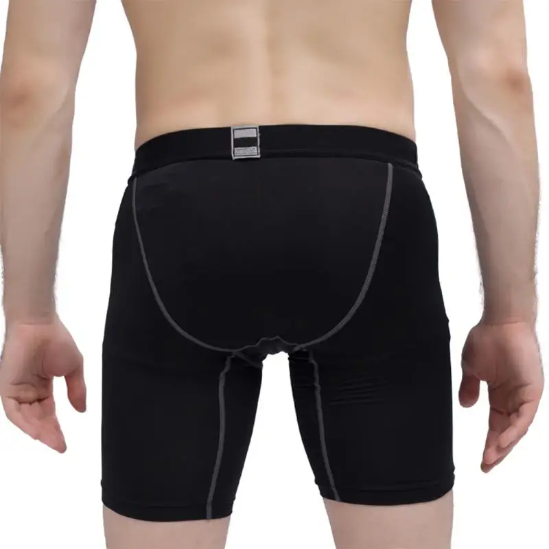 Мужские быстросохнущие Короткие штаны для фитнеса, Спортивные Компрессионные нейлоновые шорты из микрофибры, Бодибилдинг для баскетбола для занятий спортом, бега, фитнеса