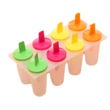 8 отверстий DIY леденец крем производитель плесень лоток сковорода кухонный инструмент замороженный Кубик Льда Формы Для Мороженого Мороженое Инструменты для приготовления пищи