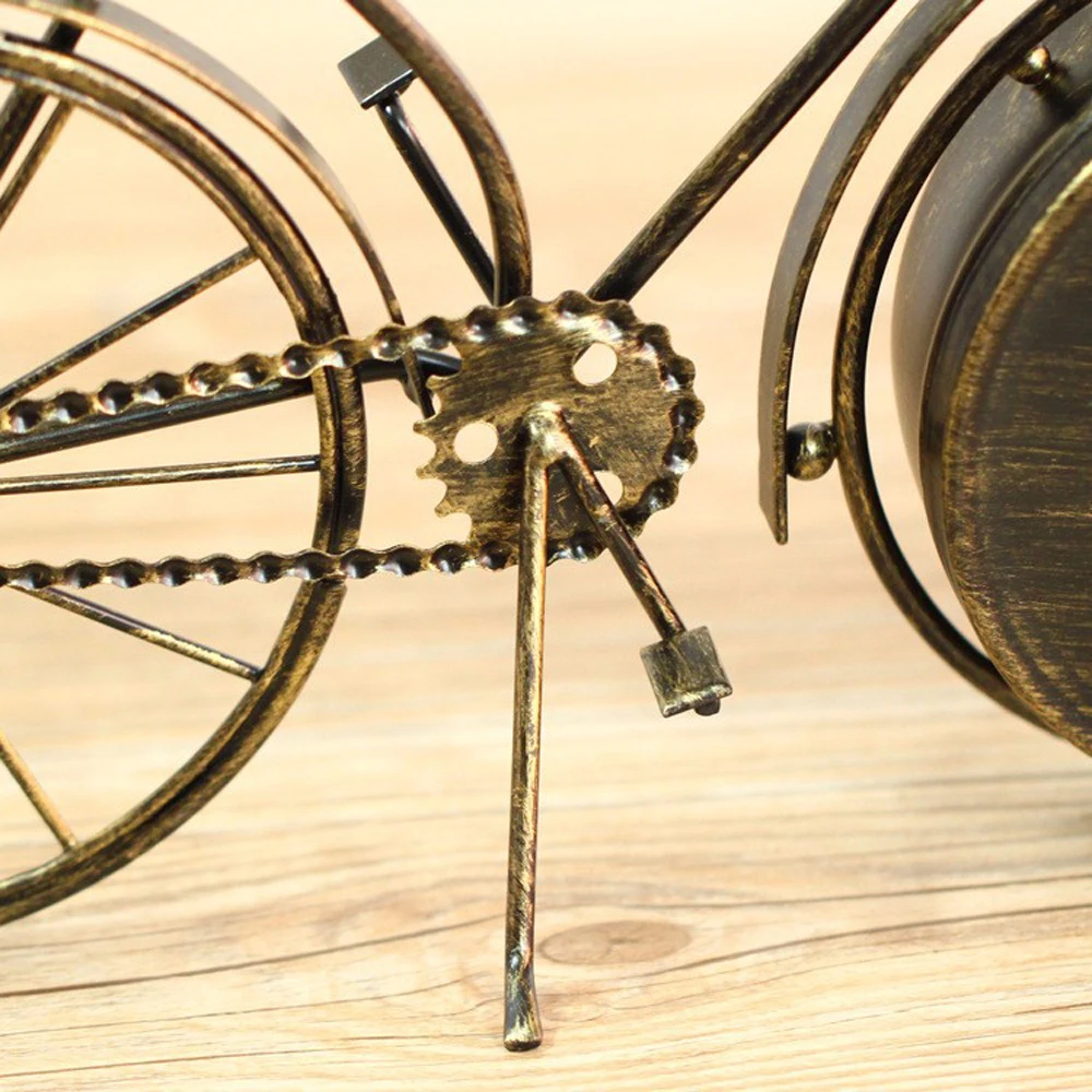 Metal bicycle desktop clock mute home decoration vintage table clock horloge frozen reloj Metal bicycle desktop clock mute home decoration vintage table clock horloge frozen reloj