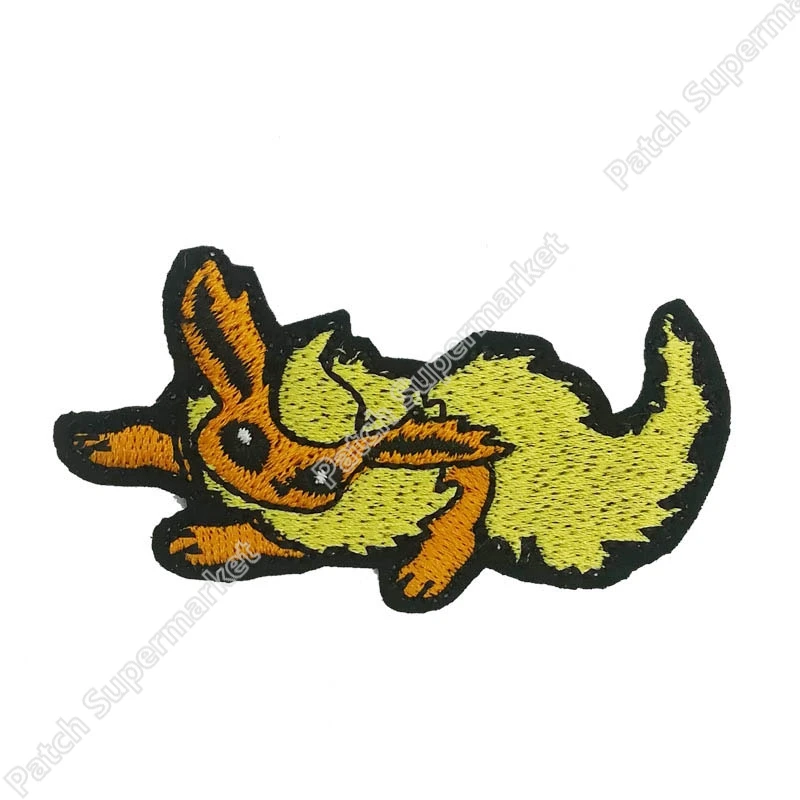 Flareon Pokemon Go Пикачу Железный На заплатках Карманный комиксы Вышитая эмблема аппликационный костюм косплей команда Instinct Mystic Valor