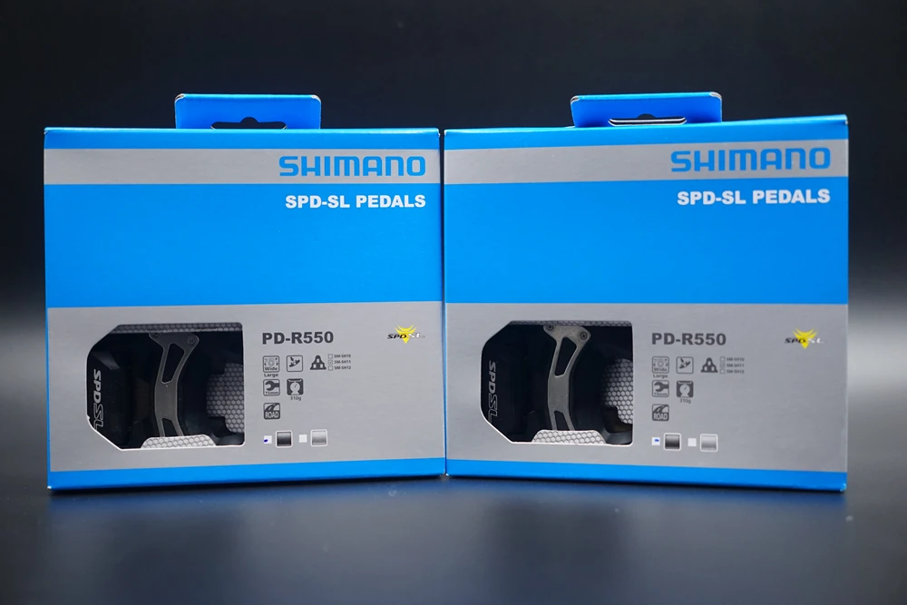 Shimano R550 SPD SL Бесклипсова дорожный педали велосипедные дорог самозакрывающаяся