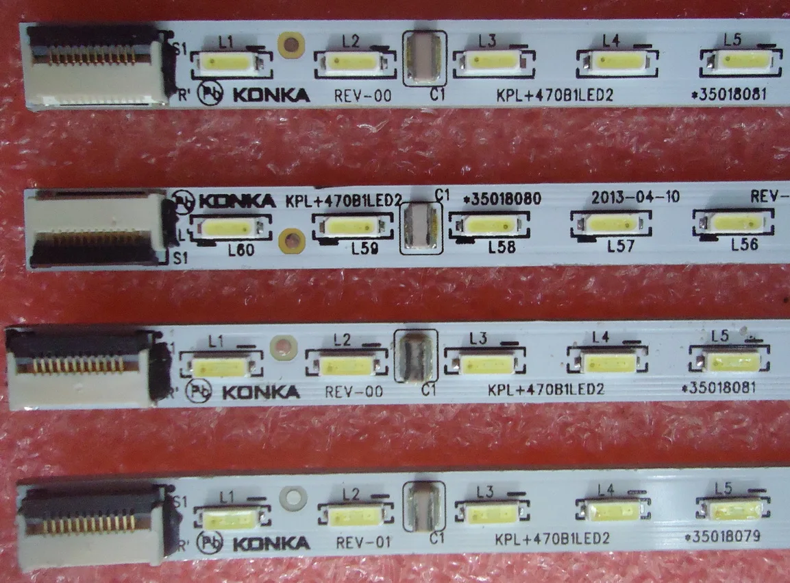 Лампа для konka LED47X8100PDE KPL + 470B1LE02 35018076 35018077 1 шт. = 60 светодиодов 525 мм | Электроника