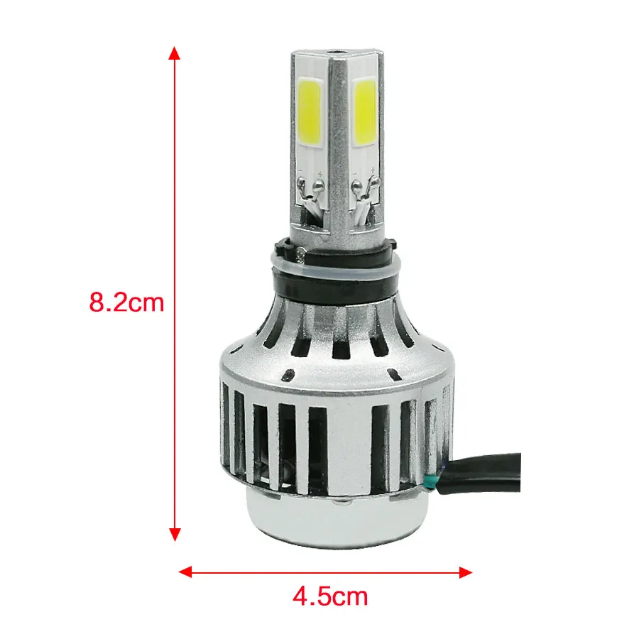 H6 BA20D H6M H4 P15D светодиодный фонарь для мотоцикла 2000lm Hi короче спереди и длиннее