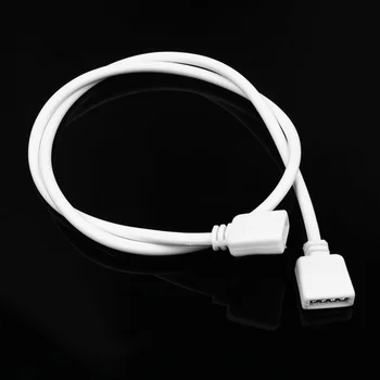 

1M 2M 5M 10M 30cm 50cm 4 PIN RGB led connector Extension Cable cord Wire with 4pin connector for 3528 5050 RGB led strip Light