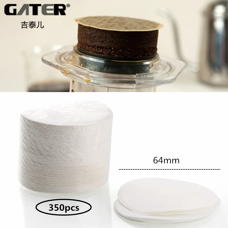 350pcs Coffee Filter Paper Round Diameter 64mm For Aeropress Coffee