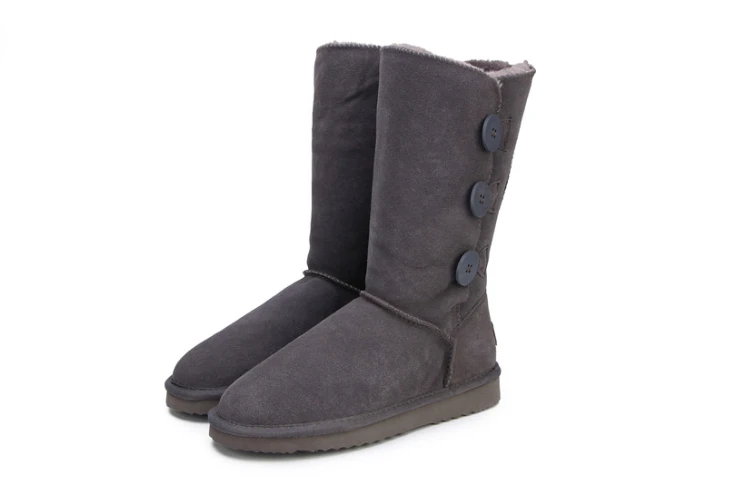 Boutons Botas Cheunts pink rose black chotocate Femmes Plate 2018 navy Chaussures Botki Bottine Green Femme Hiver Red wine Neige red Cheville Bottes Boot Feminina forme Damskie sand purple Soild Botines grey light SUMLqGzVp