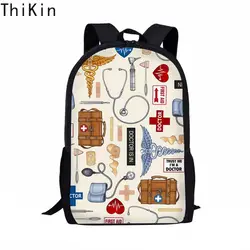 THIKIN медсестра дизайн детские школьные сумки для мальчиков и для девочек, для детей, Детский рюкзак для мальчиков книжные сумки для девочек