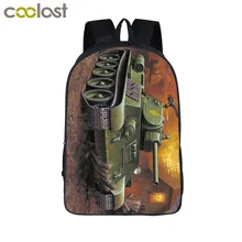 Крутой бронированный основной боевой танк рюкзак для ноутбука мужские дорожные сумки Броня 3D печать рюкзак для подростков девочек мальчиков школьные сумки