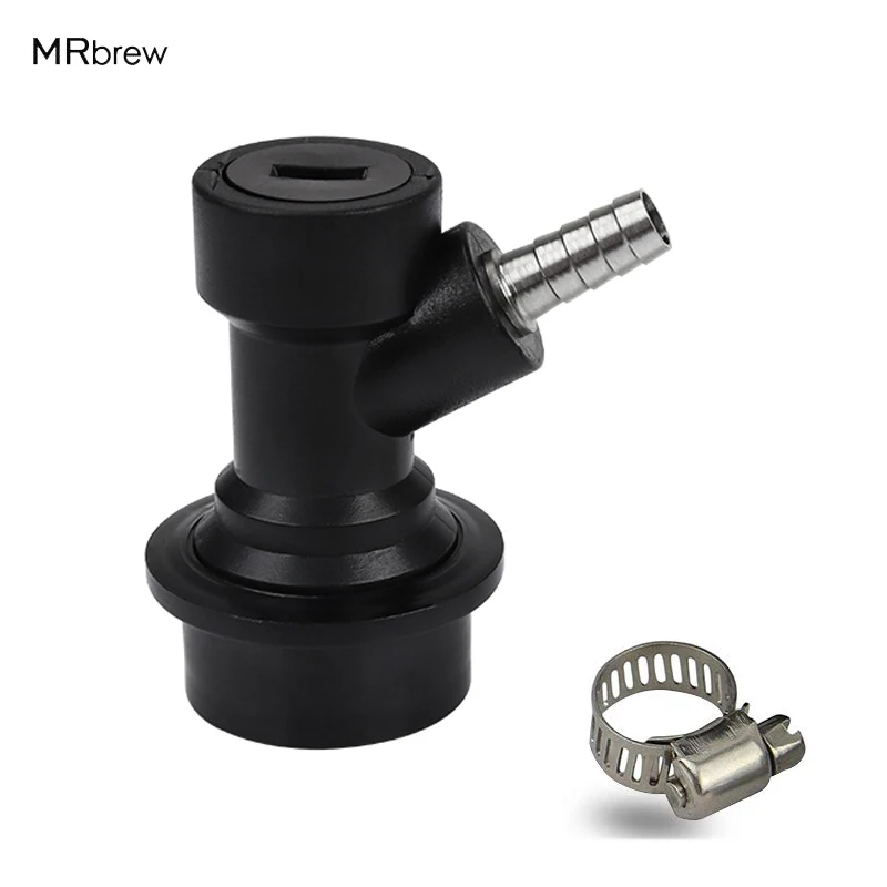 

New Ball Lock Homebrew Keg Quick Disconnects - Liquid out with 1/4"Barb with Stainless Steel 304 Hose Clamp for homebrew