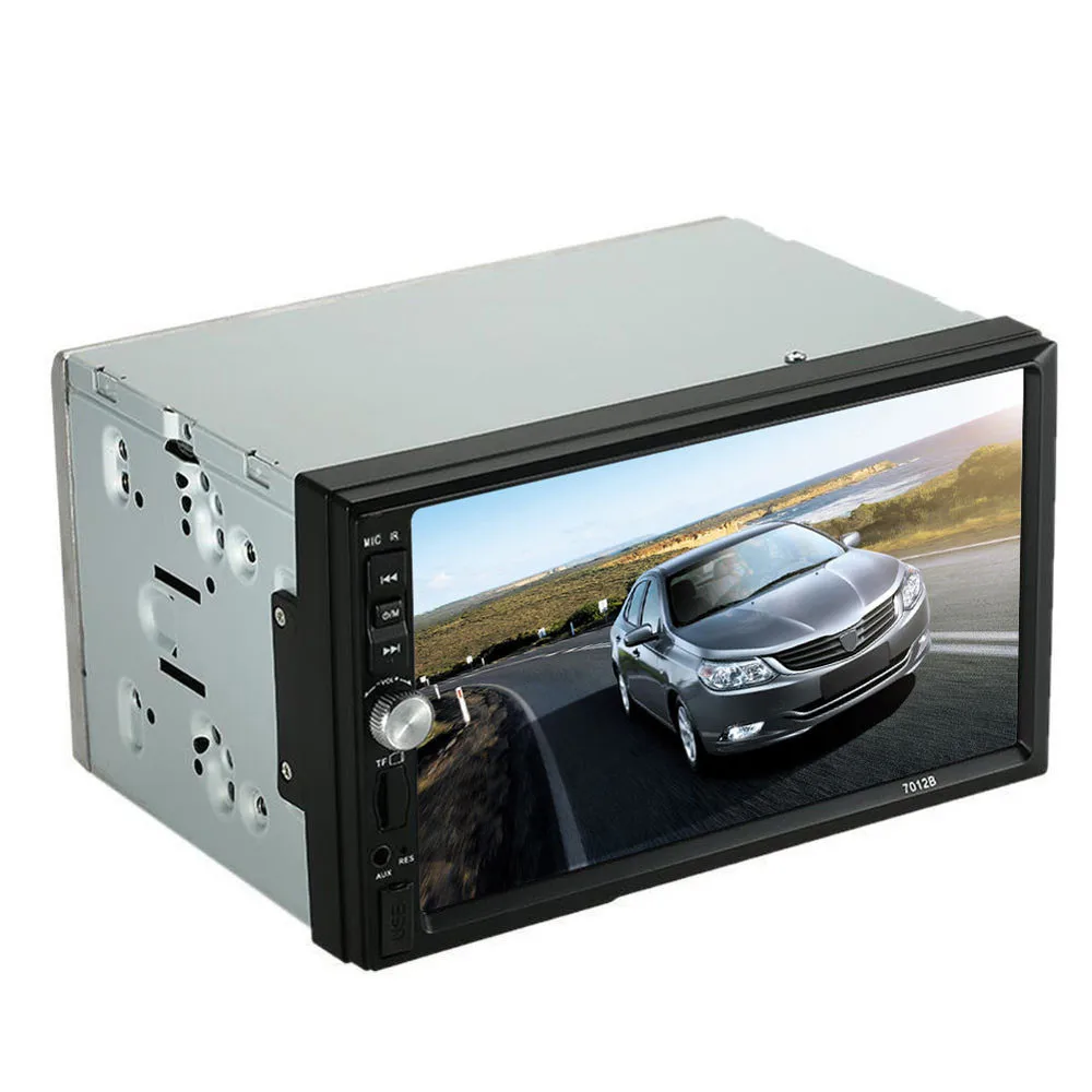 Автомобильный видео плеер DVD 7 ''HD сенсорный экран Bluetooth стерео радио автомобиля MP5 аудио+ камера USB Авто электроника в тире feb09