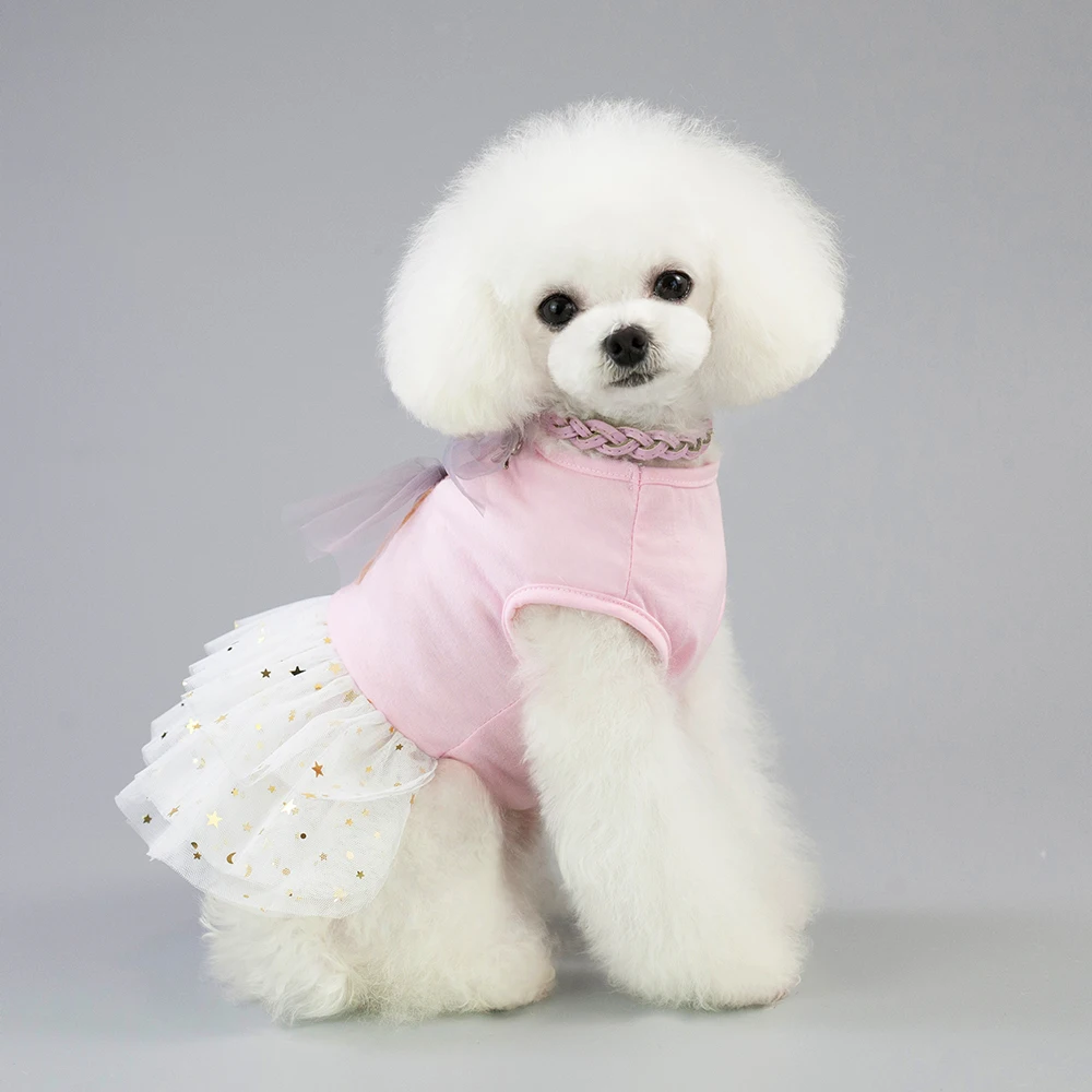 Одежда для собак, платье для милой принцессы, платье для щенка Тедди, свадебные платья для собак, маленькие и средние аксессуары для собак