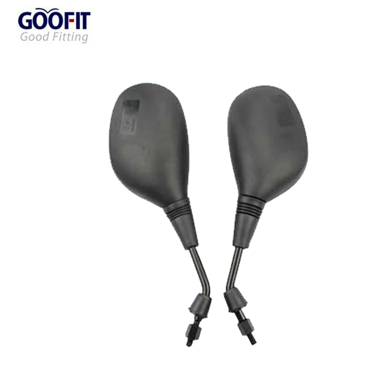 GOOFIT 10 мм черное пластиковое зеркало заднего вида для 50cc 70cc 90cc 110cc 125cc 150cc 200cc 250cc ATV