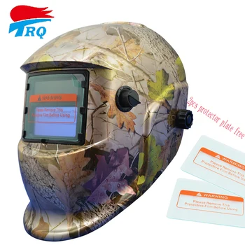

Maple Leaf Decal Solar Auto Darkening Welding Helmet Welding Equipment TIG MIG MMA Electric Welding Mask Welding Cap TRQ-HD04