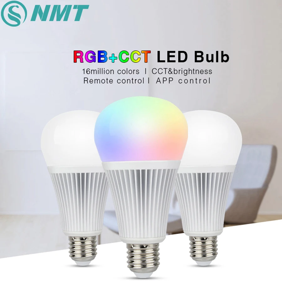 

Mi Light Dimmable LED Bulb 9W E27 RGBCCT led Lamps Wireless Wifi Controller Box 2.4G RF Remote Controller
