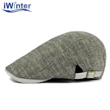 IWINTER классические береты Rrtro шапки весна лето британский стиль береты Солнцезащитная шляпа хлопок и лен повседневные Остроконечные шапки