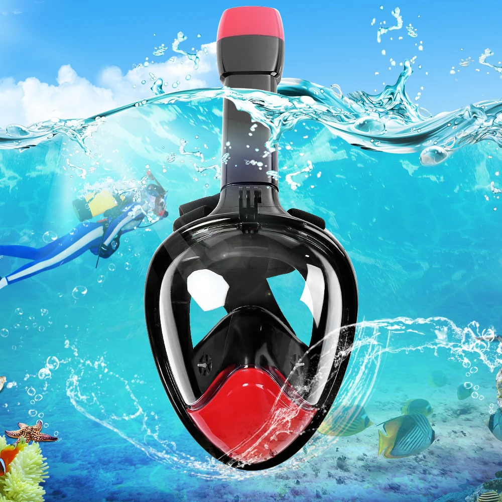 Neopine Underwater Diving Mask Snorkel Set Diving Swimming Gopro Camera