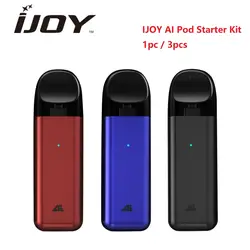 1 шт. 3 шт. 450 мАч IJOY AI Pod Vape комплект с 2 мл многоразового использования Pod картридж и IWEPAL управление чипсет E-cig комплект Портативный