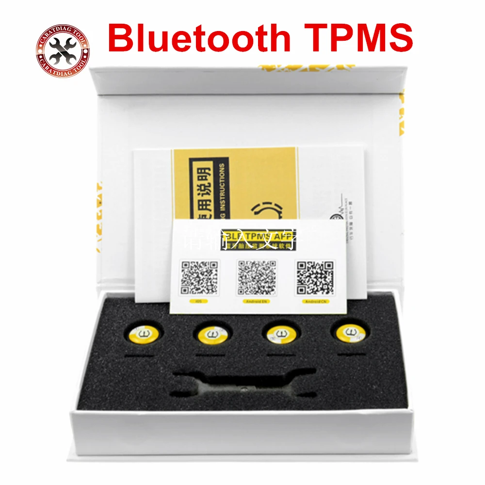 Система контроля давления в шинах с 4 внешними датчиками Bluetooth 0 для Android/IOS|Датчик