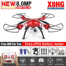 SYMA X8HG X8G RC Quadcopter Drone With 8MP Camera HD 2.4G 6-Axis RTF X8HG with RC Helicopter Hovering Position Function VS H31