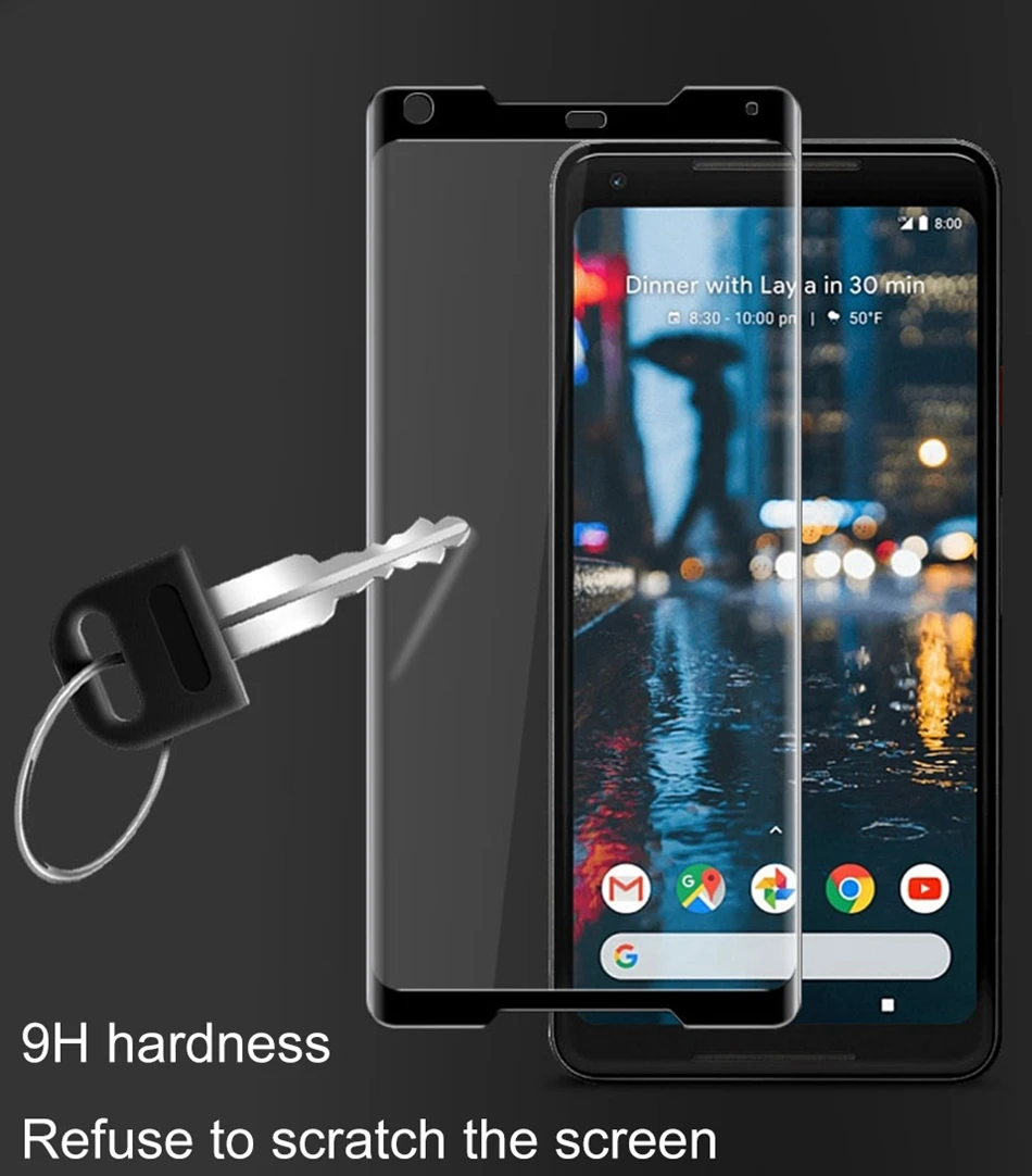 REAOOM 5D Screen Protective Glass for Google Pixel 3 XL Tempered Glass Full Cover Screen Protector for Google Pixel 3 Glass Film (4)