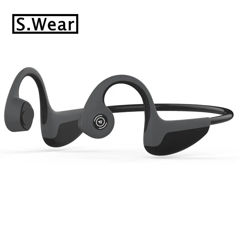 Bluetooth 5.0 S.Wear Z8 Wireless Headphones Bone Conduction Headset Sports Waterproof Neckband Earphone with Mic for Smart Phone