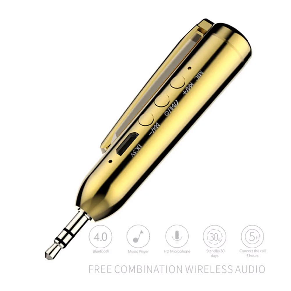 SOONHUA многофункциональный, с функцией Bluetooth ручка 3,5 мм разъем хендсфри автомобильный комплект музыкальный аудио адаптер для зарядного устройства с зарядным кабелем для Динамик наушников